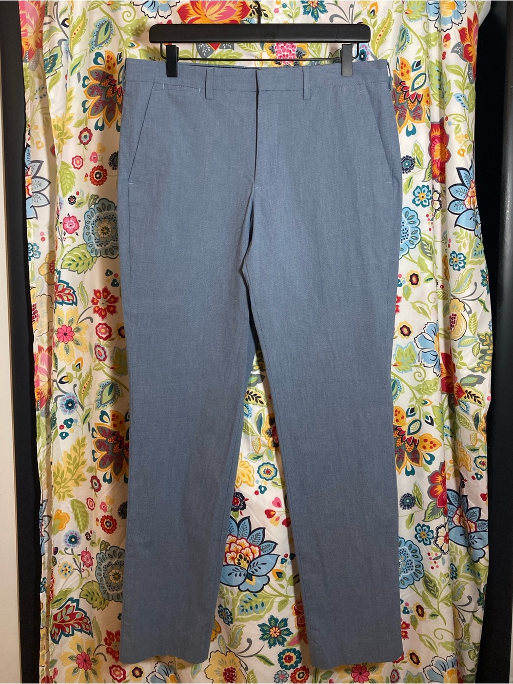 Express Men's Light Blue Stretch Extra Slim Dress Pants Size 31x29